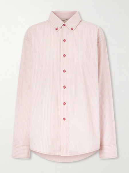 Sanderlak Sanderlak - Striped Cotton Shirt - Baby Pink 