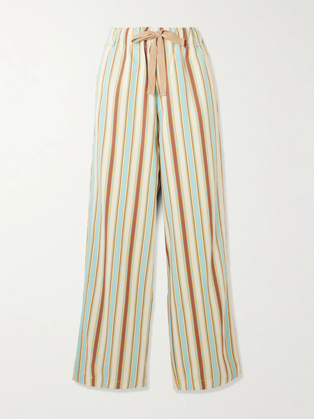  Sanderlak Sanderlak - Striped Poplin Wide-leg Pants - Multi 