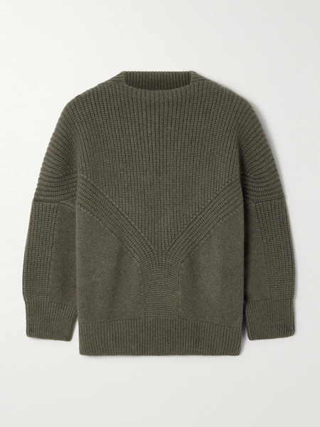  Sasuphi Sasuphi - Armor Ribbed Cashmere Sweater - Dark Green 