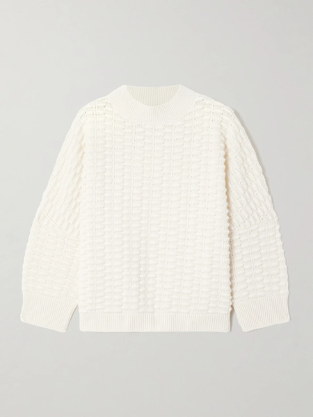  Sasuphi Sasuphi - Lupetto Merino Wool And Cashmere-blend Sweater - Ivory 