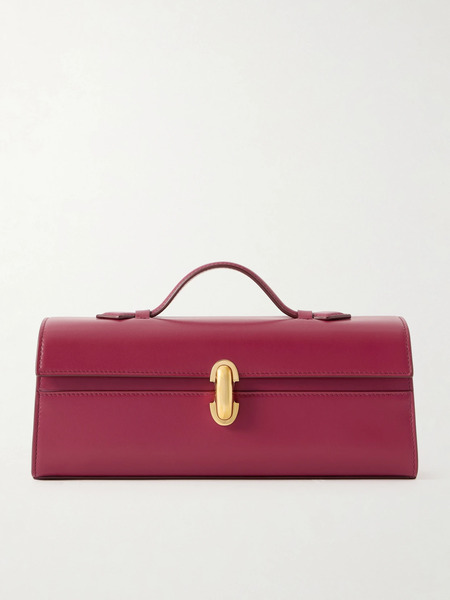 Savette Savette - Slim Symmetry Leather Tote - Plum 