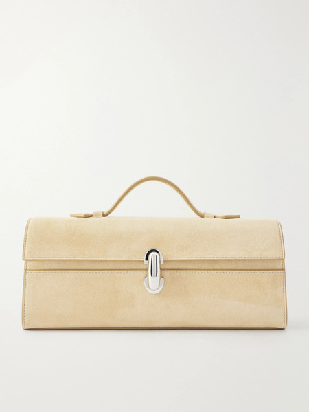  Savette Savette - Slim Symmetry Suede Tote - Neutral 