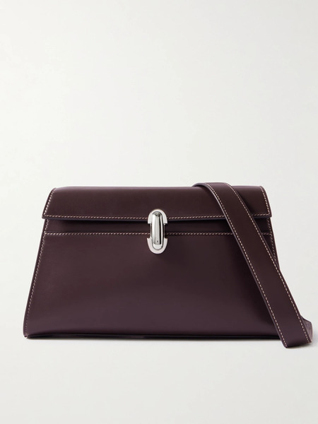  Savette Savette - Symmetry Leather Shoulder Bag - Dark Purple 