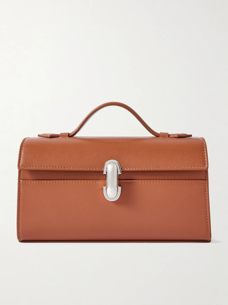  Savette Savette - Symmetry Pochette Leather Tote - Tan 