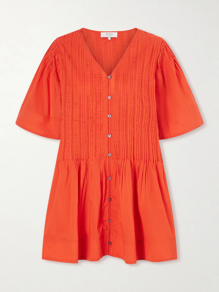  Sea Sea - Alberte Cotton Mini Dress - Orange 