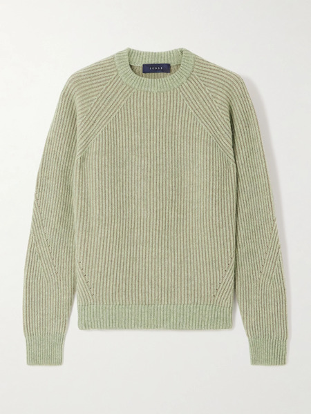  Sease Sease - Ribbed Cashmere Sweater - Green 