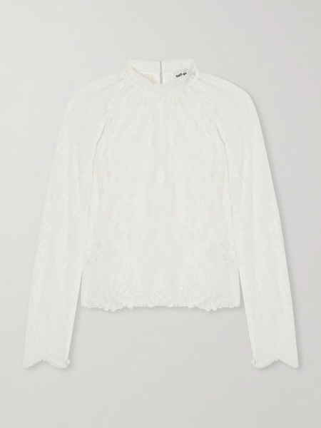  Self-portrait Self-portrait - Scalloped Lace Blouse - White 