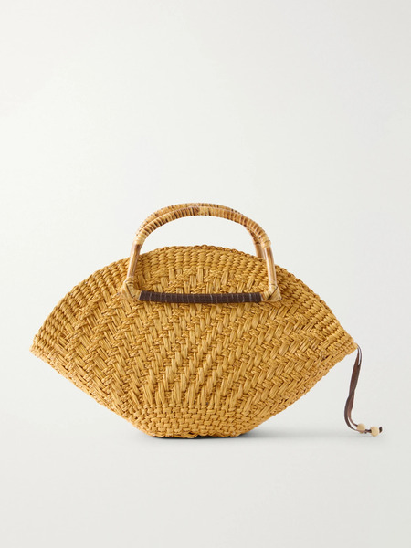  Sensi Studio Sensi Studio - Leather-trimmed Straw Tote - Sand 