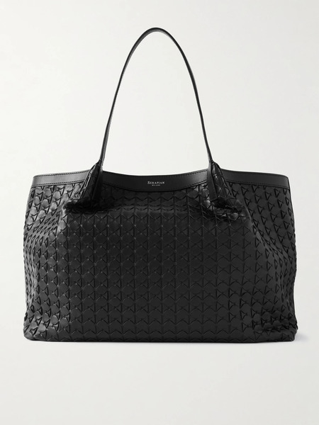  Serapian Serapian - Secret Large Woven Leather Tote - Black 