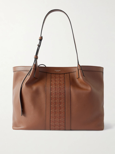  Serapian Serapian - Secret Textured-leather Tote - Brown 
