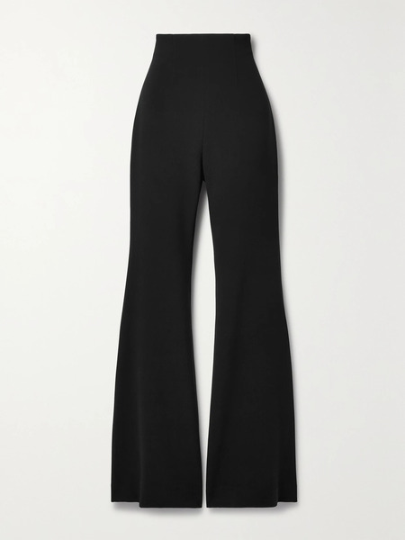  Sergio Hudson Sergio Hudson - Crepe Flared Pants - Black 