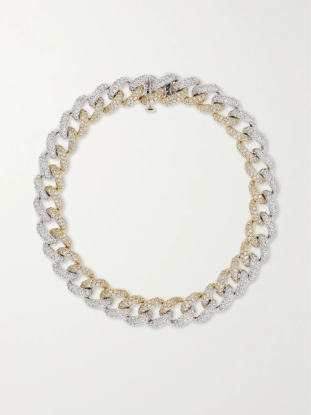  Shay Shay - Essential 18-karat Yellow And White Gold Diamond Bracelet - One Size 