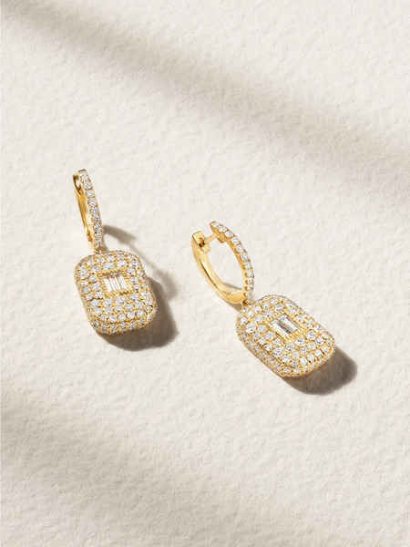  Shay Shay - 18-karat Gold Diamond Earrings - One Size 