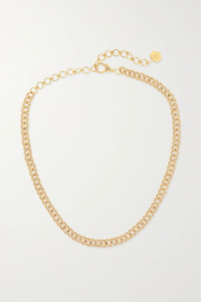  Shay Shay - Mini 18-karat Gold Diamond Choker - One Size 