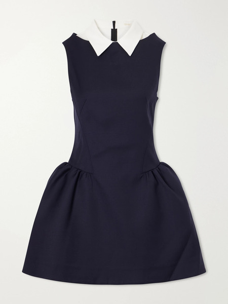  Shushu/tong Shushu/tong - Patchwork Wool Mini Dress - Navy 
