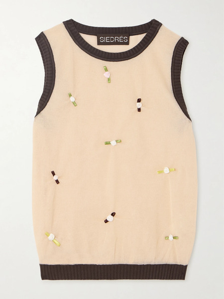  Siedrés Siedrés - Teti Appliquéd Knitted Tank - Multi 