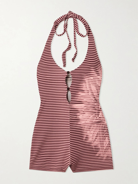  Siedrés Siedrés - Yanu Printed Striped Jersey Halterneck Playsuit - Multi 