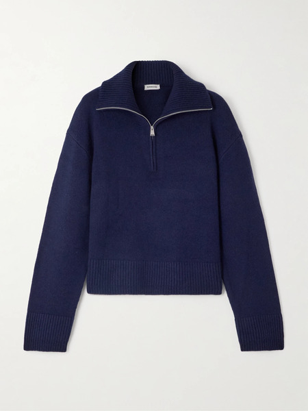  Simkhai Simkhai - Andes Ribbed Cashmere Sweater - Navy 
