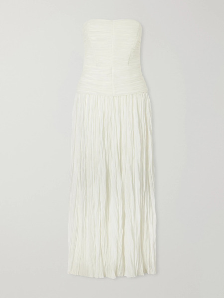  Simkhai Simkhai - Danielle Crinkled Bustier Gown - Ivory 