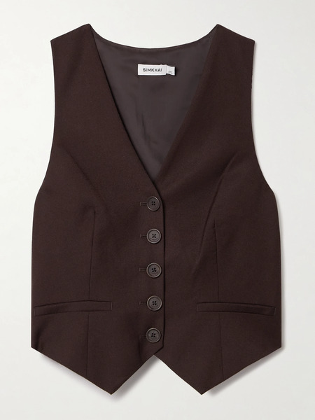  Simkhai Simkhai - Deb Wool Vest - Brown 