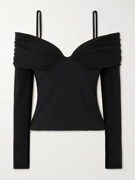  Simkhai Simkhai - Hazel Off-the-shoulder Stretch-jersey Top - Black 