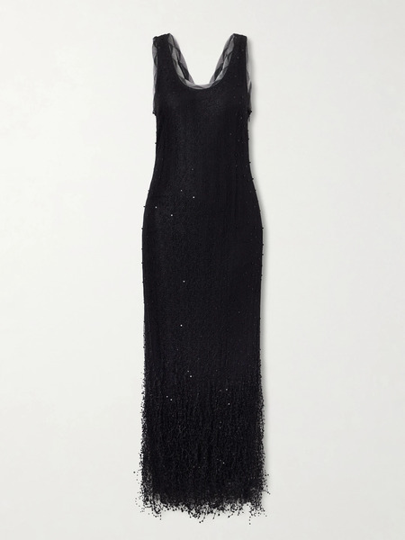  Simkhai Simkhai - Irisa Embellished Lace Midi Dress - Black 