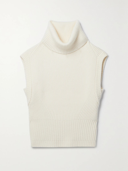  Simkhai Simkhai - Maple Ribbed Wool And Cashmere-blend Turtleneck Top - Ivory 