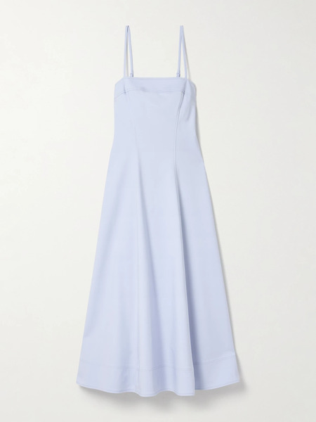  Simkhai Simkhai - Marisol Paneled Cotton-blend Maxi Dress - Sky Blue 