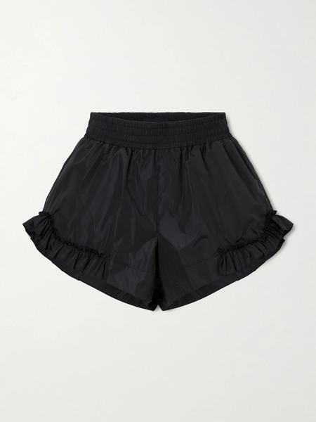 Simone Rocha Simone Rocha - Ruffled Shell Shorts - Black 