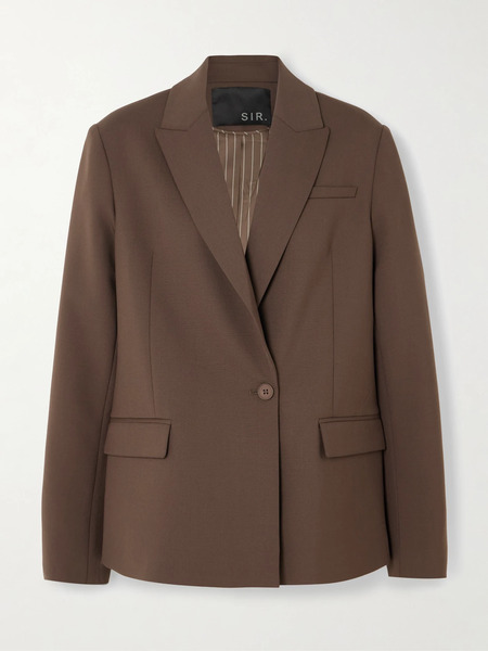  Sir. Sir. - Dylan Woven Blazer - Chocolate 