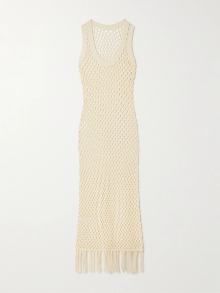  Sir. Sir. - Illaria Crocheted Cotton Midi Dress - Cream 