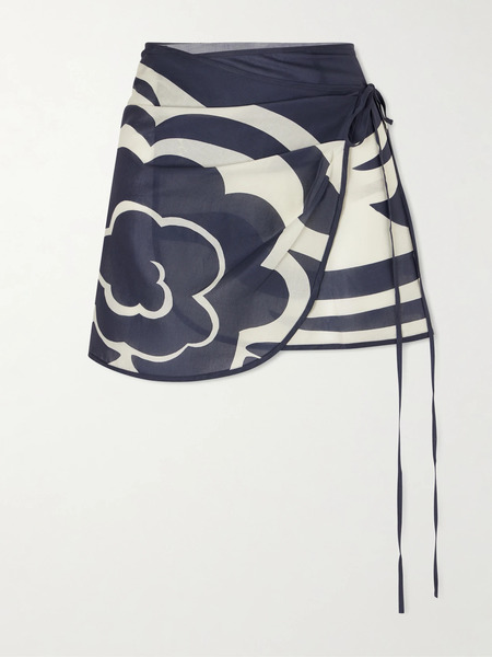  Sir. Sir. - Lilou Sarong Cotton Coverup - Blue 