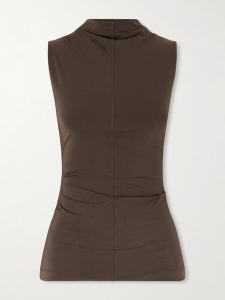  Sir. Sir. - Matheo Draped Jersey Tank - Brown 