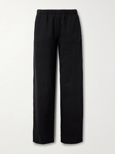  Skims Skims - Classic Cotton-blend Jersey Straight-leg Pants - Onyx 