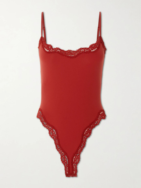 Skims Skims - Fits Everybody Lace Cami Bodysuit - Brick 