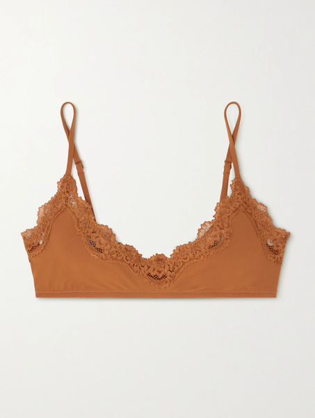 Skims Skims - Fits Everybody Lace Scoop Bralette - Bronze 