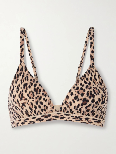  Skims Skims - Fits Everybody Triangle Bralette - Sienna Jaguar Print 