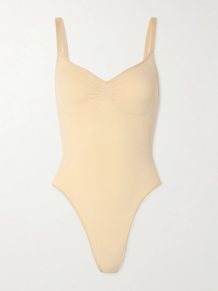  Skims Skims - Seamless Sculpt Low Back Thong Bodysuit - Sand 