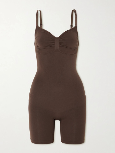  Skims Skims - Seamless Sculpt Mid Thigh Bodysuit - Cocoa 
