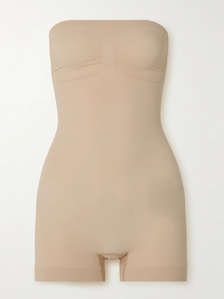  Skims Skims - Seamless Sculpt Strapless Shortie Bodysuit - Clay 