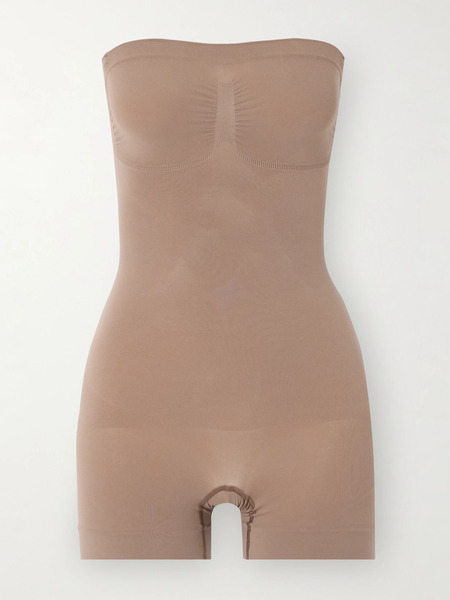  Skims Skims - Seamless Sculpt Strapless Shortie Bodysuit - Sienna 