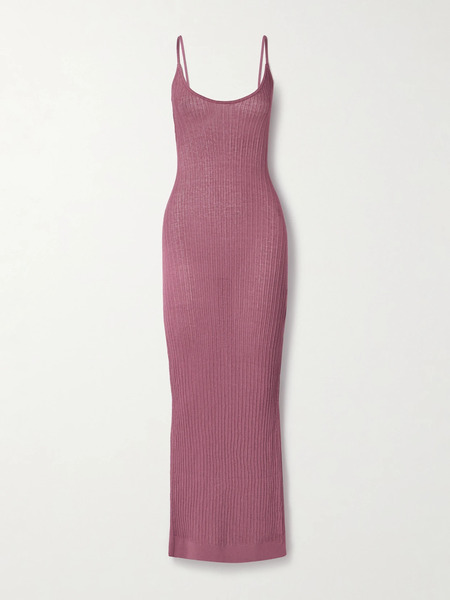  Skims Skims - Sheer Knit Long Cami Dress - Beet 