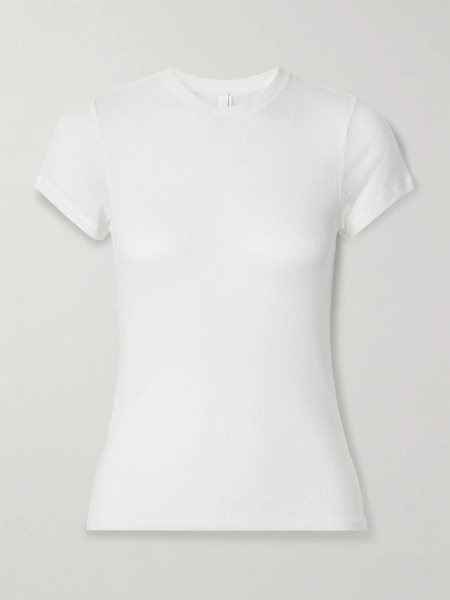  Skims Skims - Sheer Stretch-jersey T-shirt - Snow 