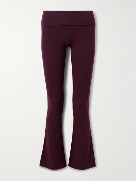  Skims Skims - Stretch-cotton Jersey Foldover Pants - Currant 