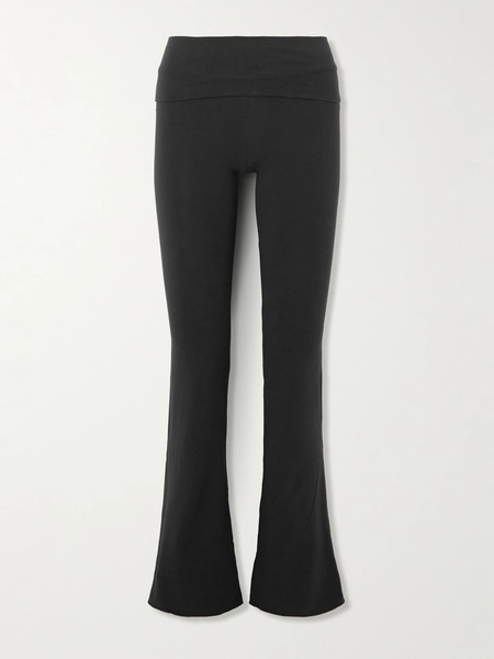  Skims Skims - Stretch-cotton Jersey Foldover Pants - Soot 