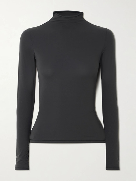  Skims Skims - Stretch-jersey Turtleneck Top - Onyx 