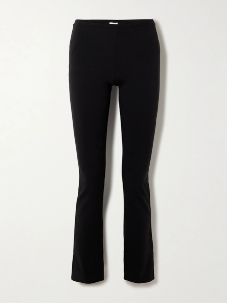  Skin Skin - Base Stretch Organic Pima Cotton-jersey Flared Pants - Black 