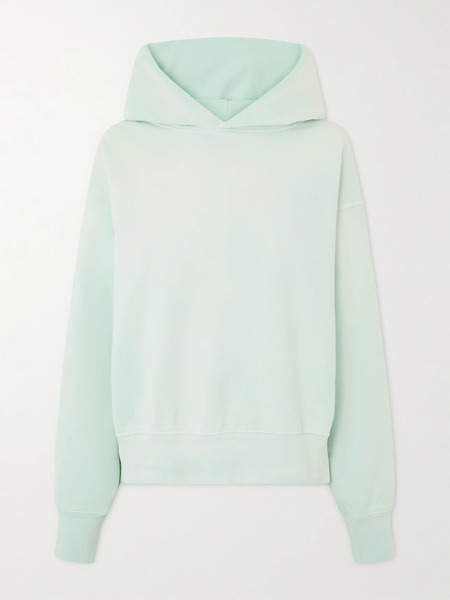  Slvrlake Slvrlake - Cinch Cotton-jersey Hoodie - Light Green 