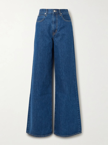  Slvrlake Slvrlake - Eva High-rise Wide-leg Jeans - Mid Denim 