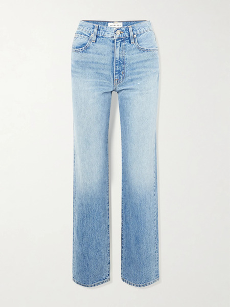  Slvrlake Slvrlake - Kendra High-rise Straight-leg Jeans - Light Denim 